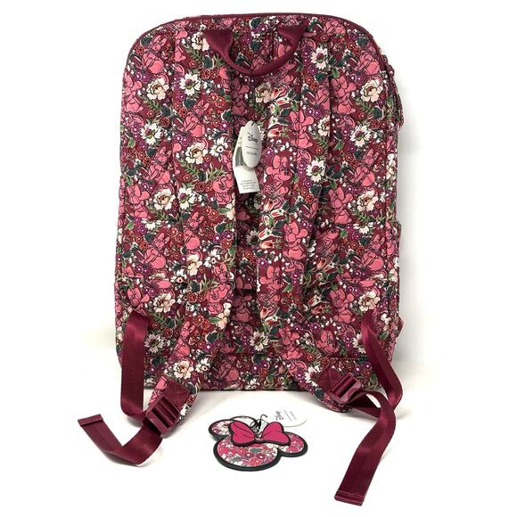 Vera Bradley Minnie Mouse Daisy Duck Hidden Hearts Lrg Backpack Bag Charm EXACT main image 12